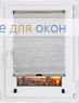 Шторы плиссе.ДУО Рига Б/О 301, белый мрамор