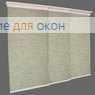 Японская штора Кулисс 3-х рядный карниз АЛЛЕГРО ЛЁН 1010