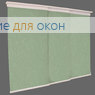 Японская штора Кулисс 3-х рядный карниз МИРАКЛ 626 салатовый