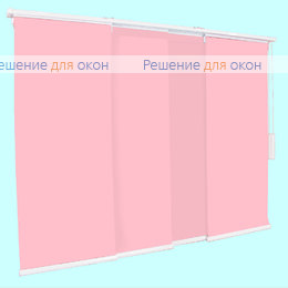 Японская штора РТ  4-х рядный карниз АЛЛЕГРО 1130 розовый от производителя жалюзи и рулонных штор РДО
